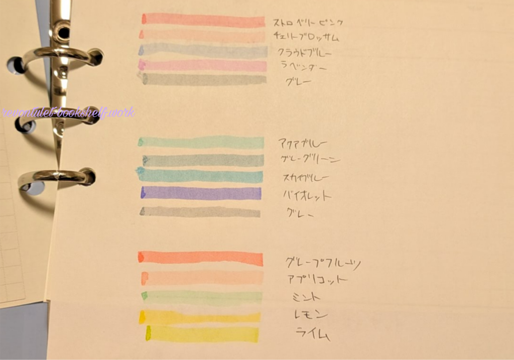 ダイソーのマーキングペンを試し書きした画像